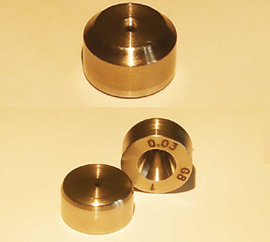 Special nozzles design for high-pressure micronization and nano-technologies